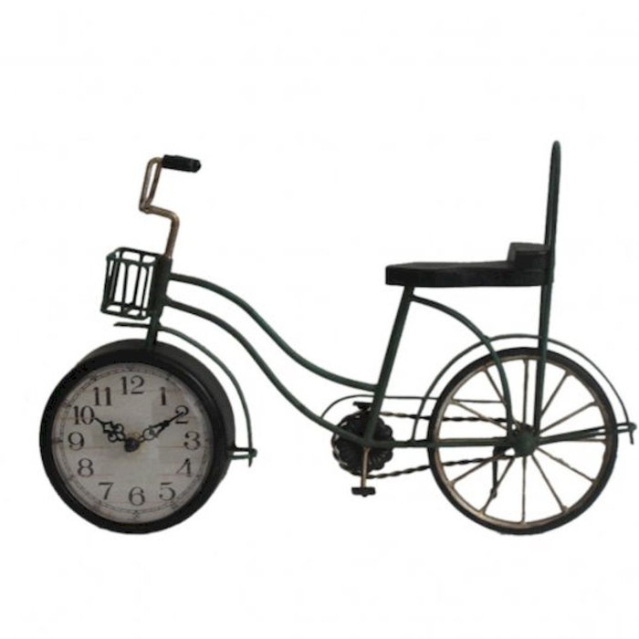 Ophelia & Co. Analog Metal Mechanical Tabletop Clock in Brown Wayfair